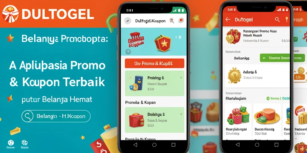 Tampilan antarmuka DULTOGEL yang menarik dengan banyak kupon tersedia.