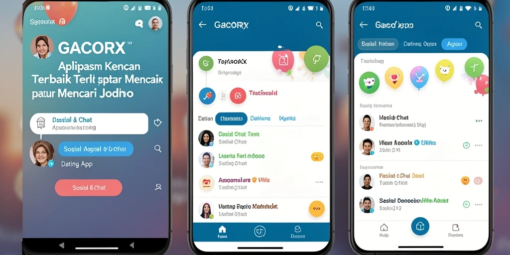Tampilan utama aplikasi GACORX yang menarik dan fungsional.