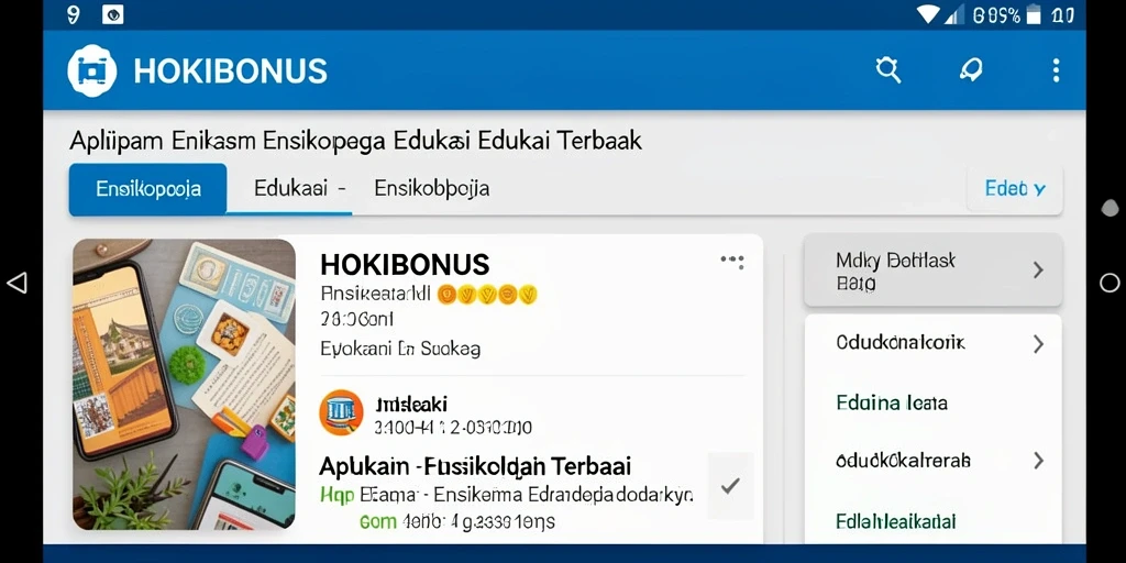 Antarmuka aplikasi HOKIBONUS yang informatif dan menarik.