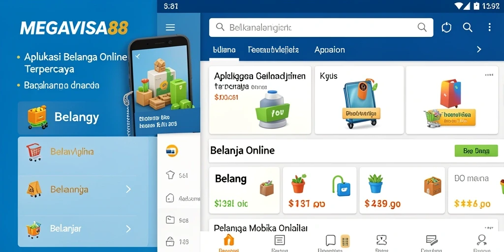 Antarmuka MEGAVISA88 yang menarik untuk belanja online.