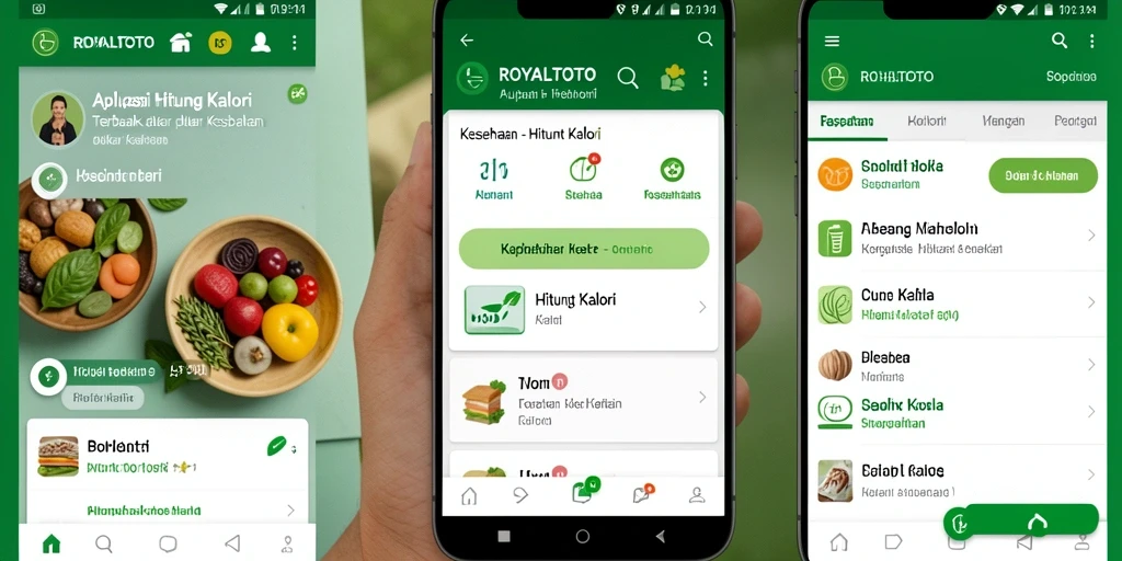 Tampilan antarmuka ROYALTOTO untuk Hitung Kalori yang intuitif dan menarik.