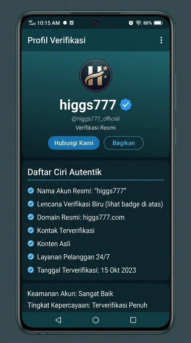 Halaman Resmi Download APK higgs777 untuk Android