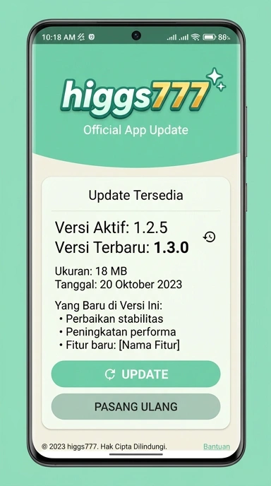 Riwayat Versi higgs777 untuk Pengguna Android